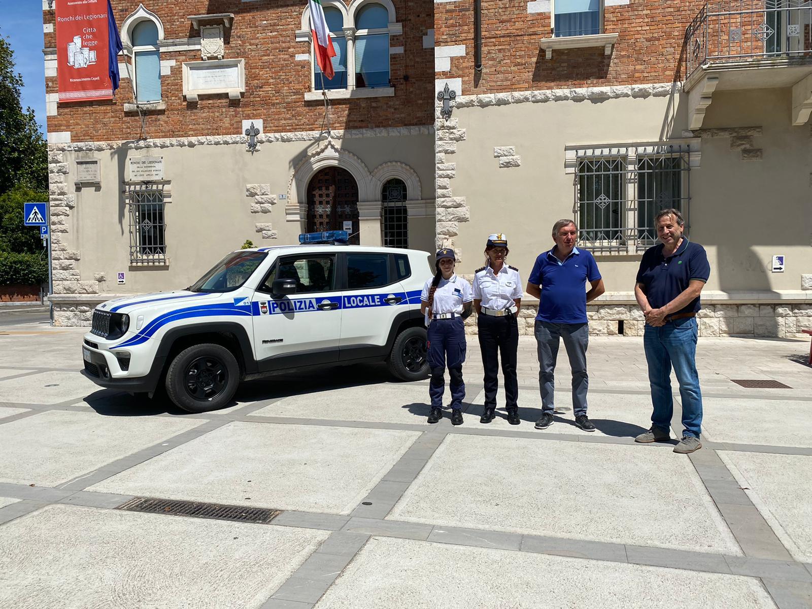 Immagine per Ronchi dei Legionari, una Jeep Renegade per il corpo di Polizia Locale
